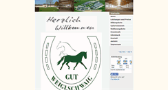 Desktop Screenshot of gut-weiglschwaig.de